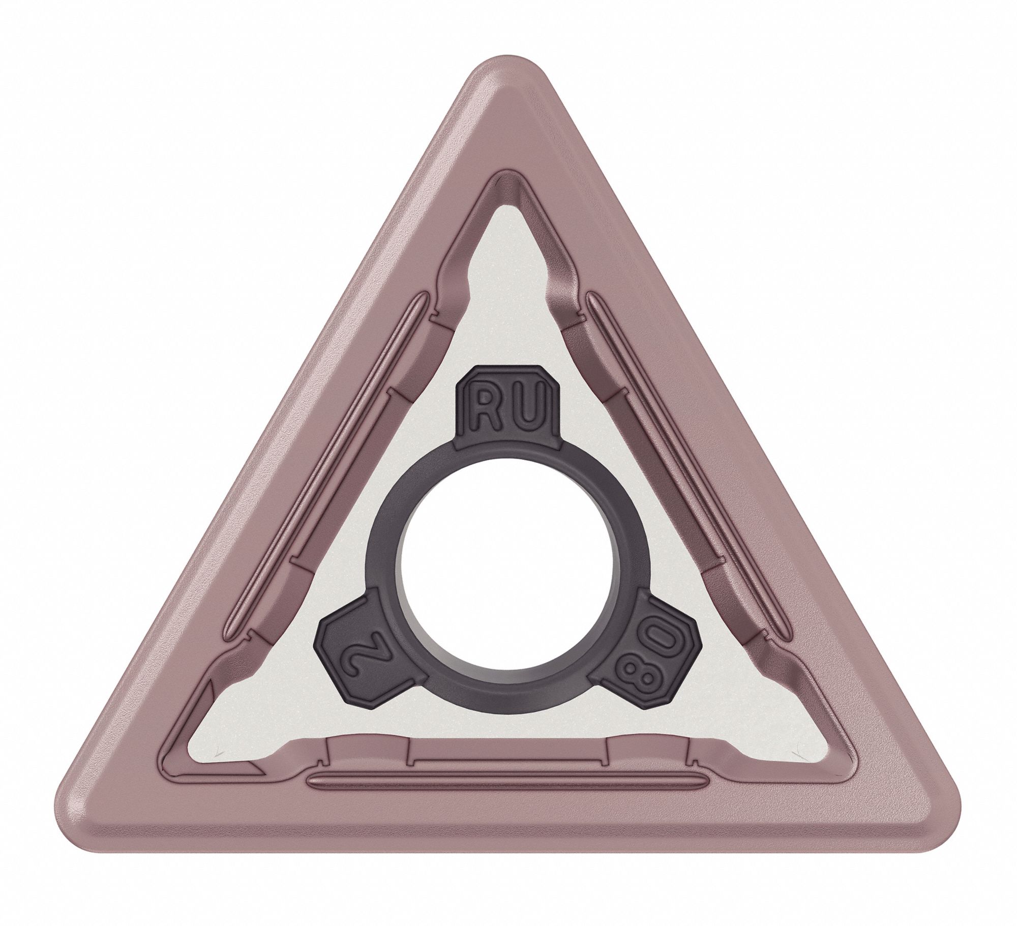 Triangle Turning Insert: 3/8 in Inscribed Circle, WK15CT, Neutral, RU Chip-Breaker, WK15CT