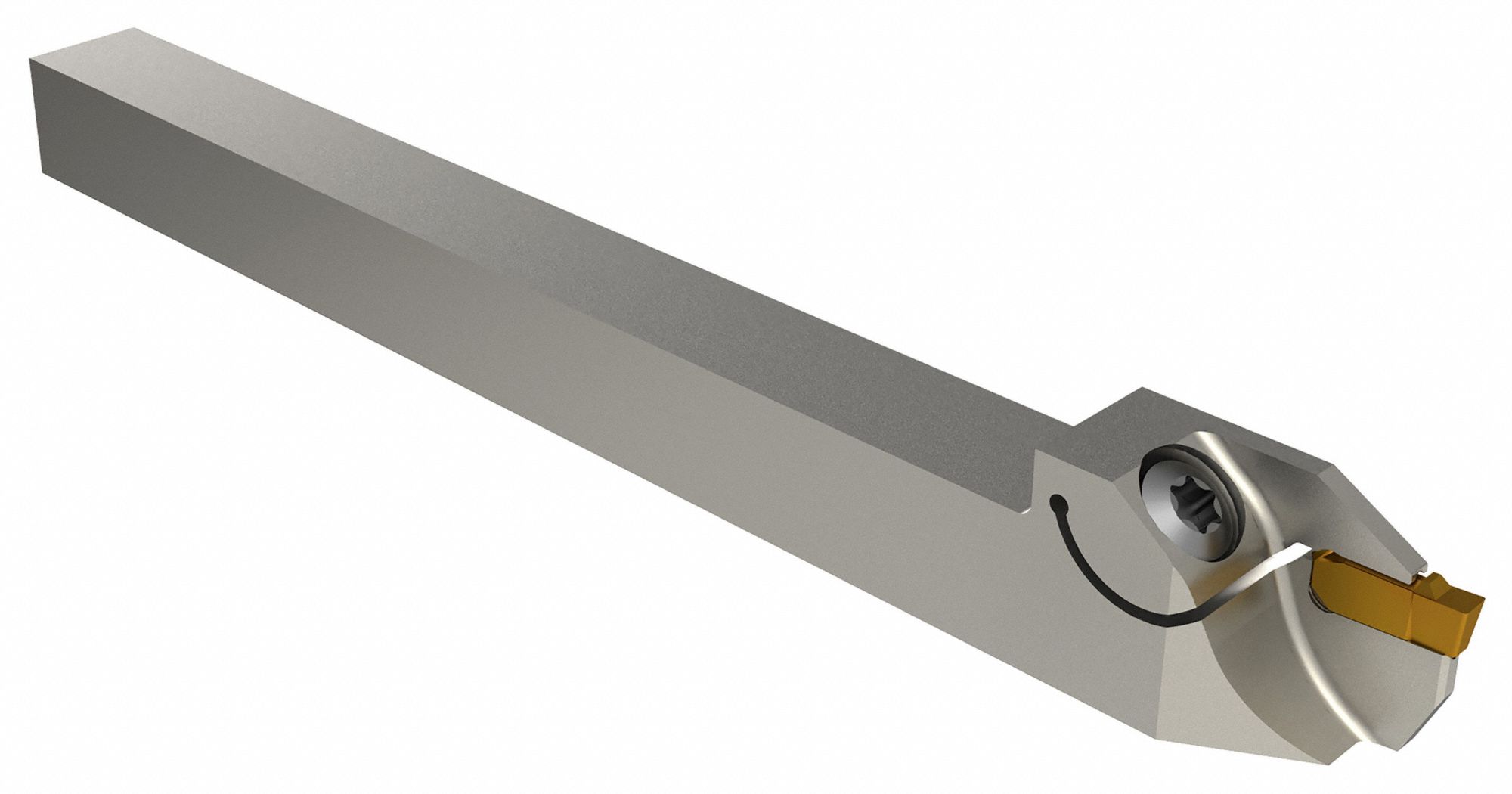 Indexable Thread Turning Tool Holder: Right Hand, 10.00mm Shank Wd, 0.394 in Shank Dia.