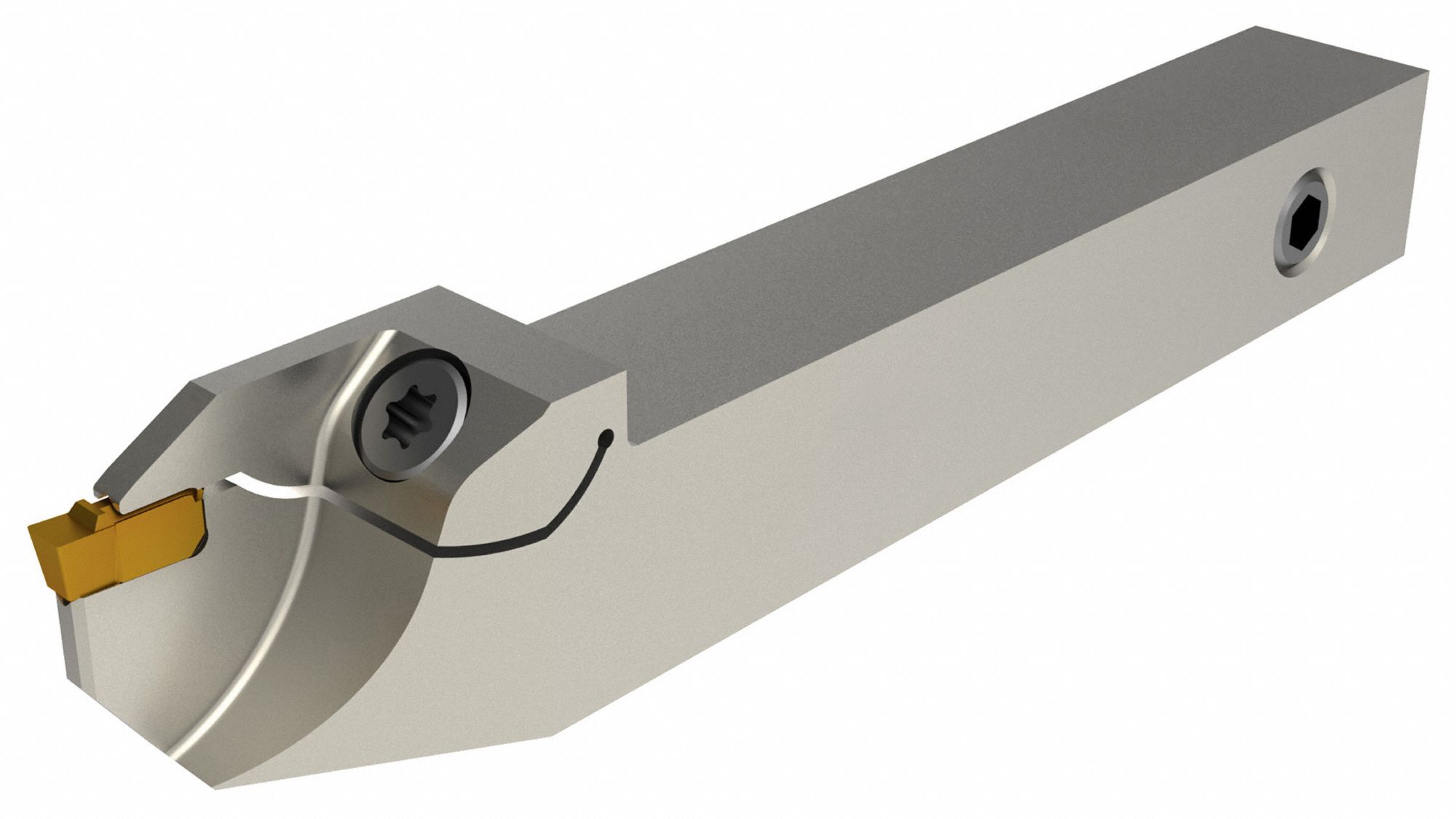 WIDIA, Left Hand, 16.00mm Shank Wd, Indexable Thread Turning Tool