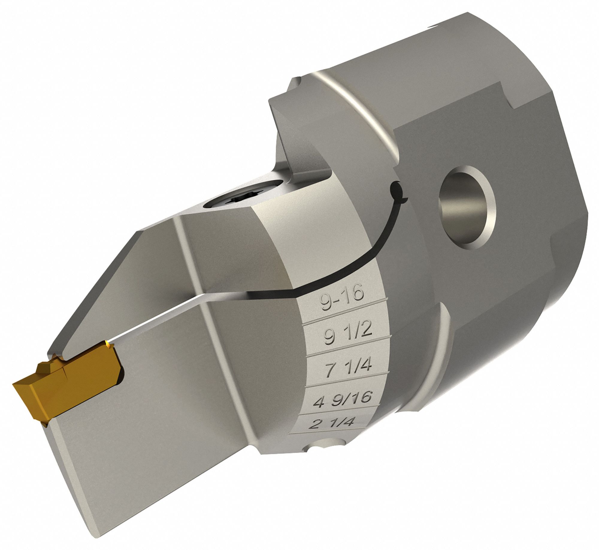 Indexable Parting and Cut-Off Blade: WGCRM-A Toolholder, Left Hand, 1/8 in Blade Wd, Steel