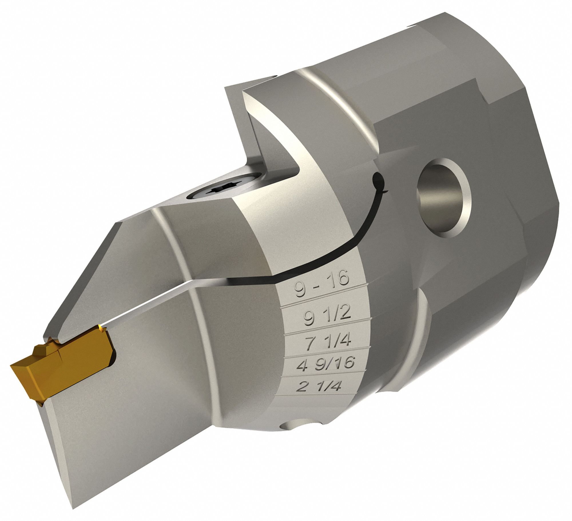 Indexable Parting and Cut-Off Blade: WGCRM-B Toolholder, Left Hand, 1/8 in Blade Wd, Steel