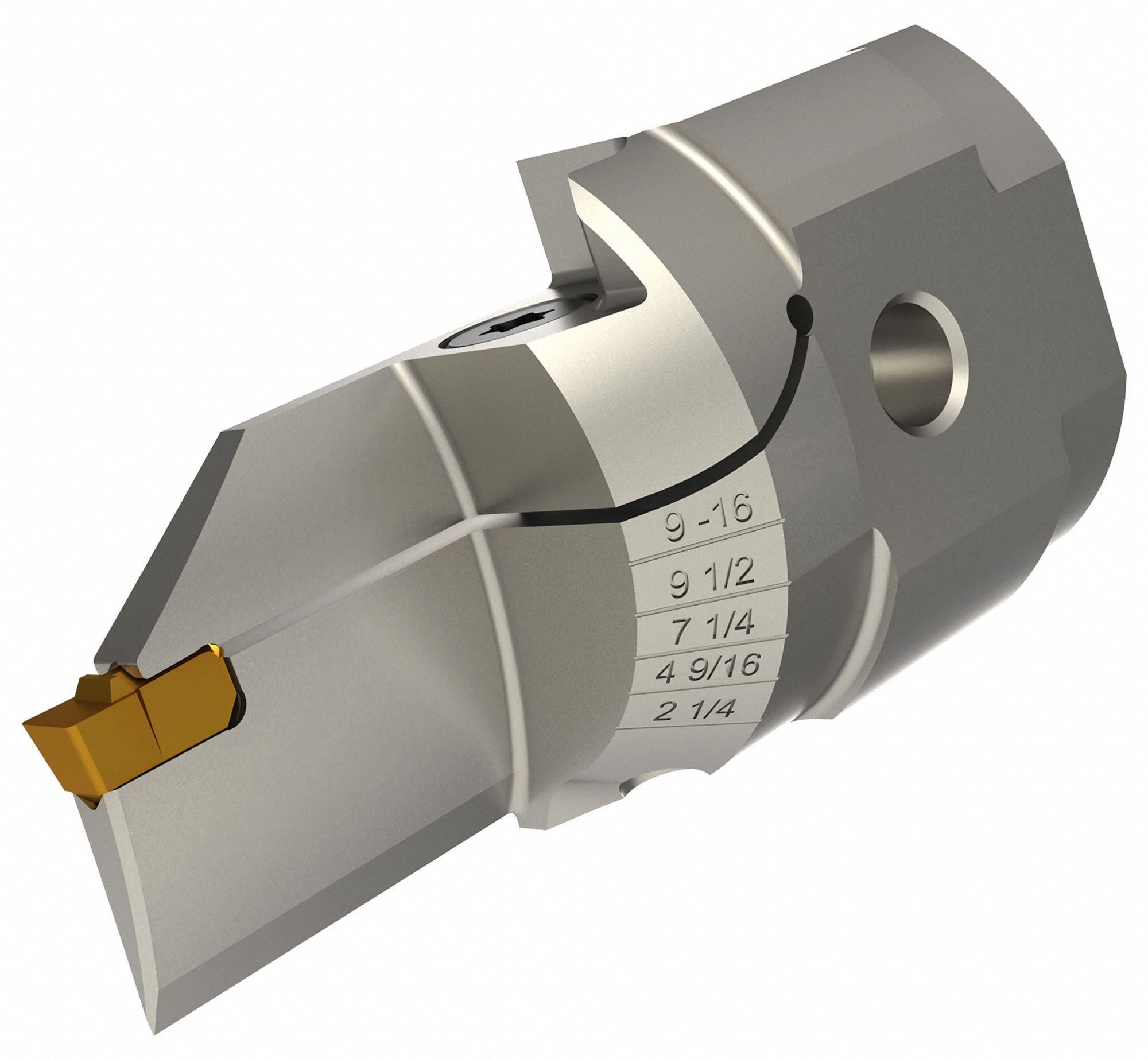 Indexable Parting and Cut-Off Blade: WGCRM-B Toolholder, Left Hand, 3/16 in Blade Wd, Steel