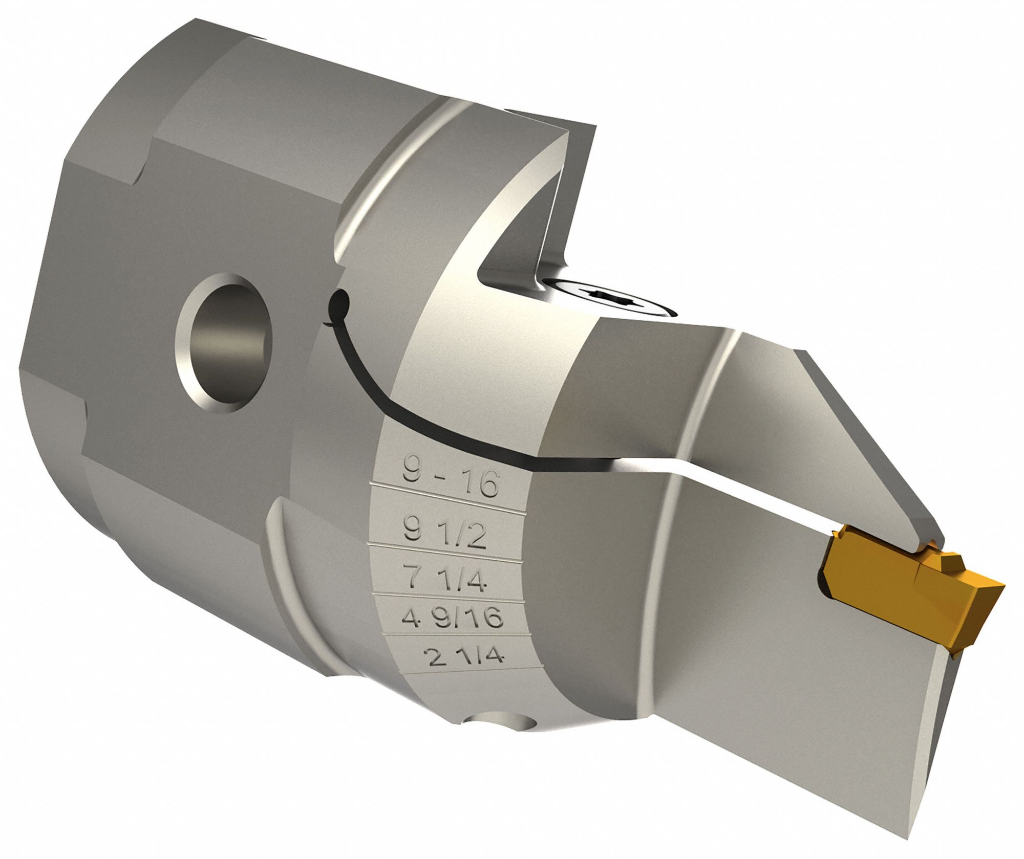 Indexable Parting and Cut-Off Blade: WGCRM-B Toolholder, Right Hand, 1/8 in Blade Wd, Steel