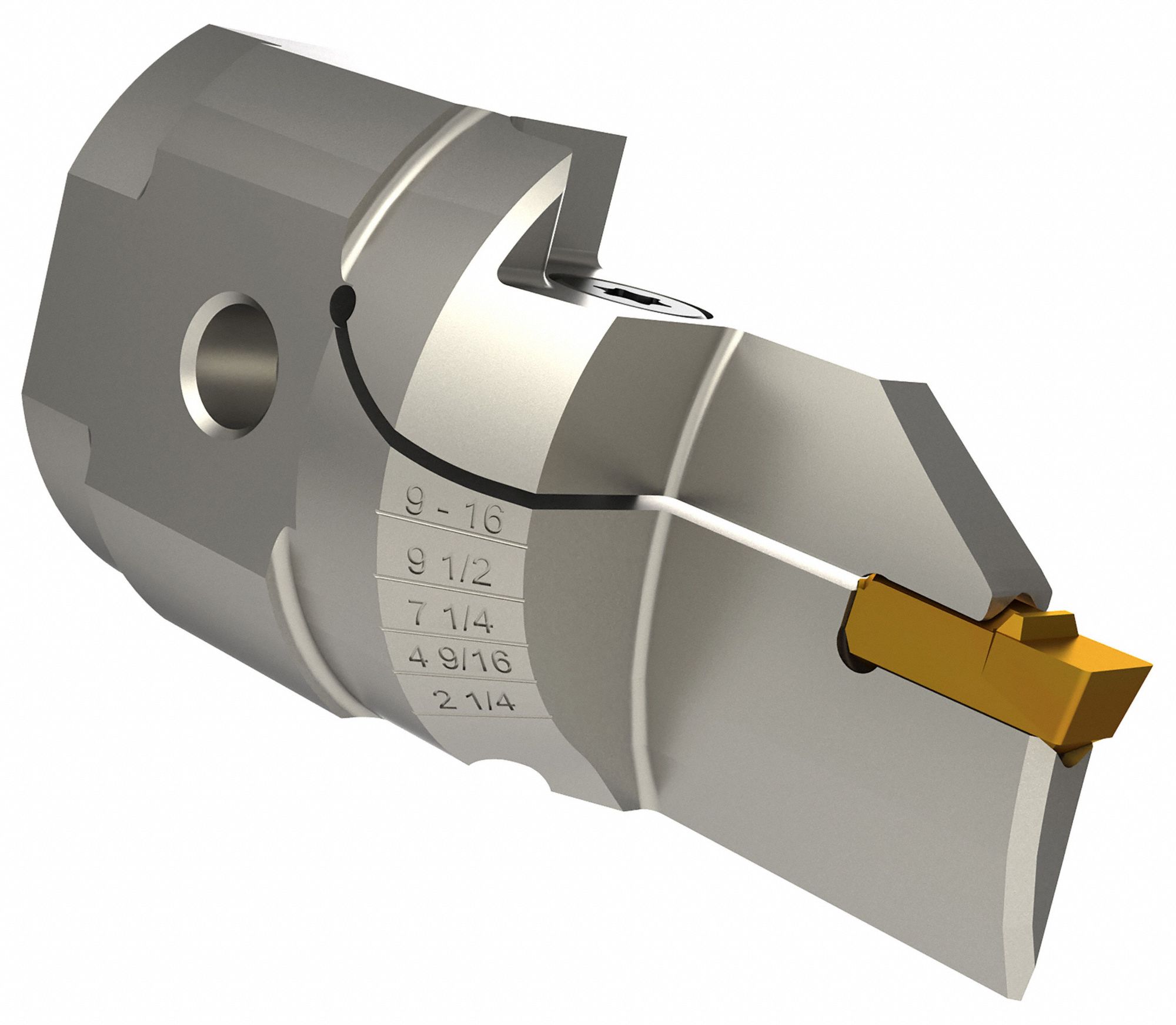 Indexable Parting and Cut-Off Blade: WGCRM-B Toolholder, Right Hand, 1/4 in Blade Wd, Steel