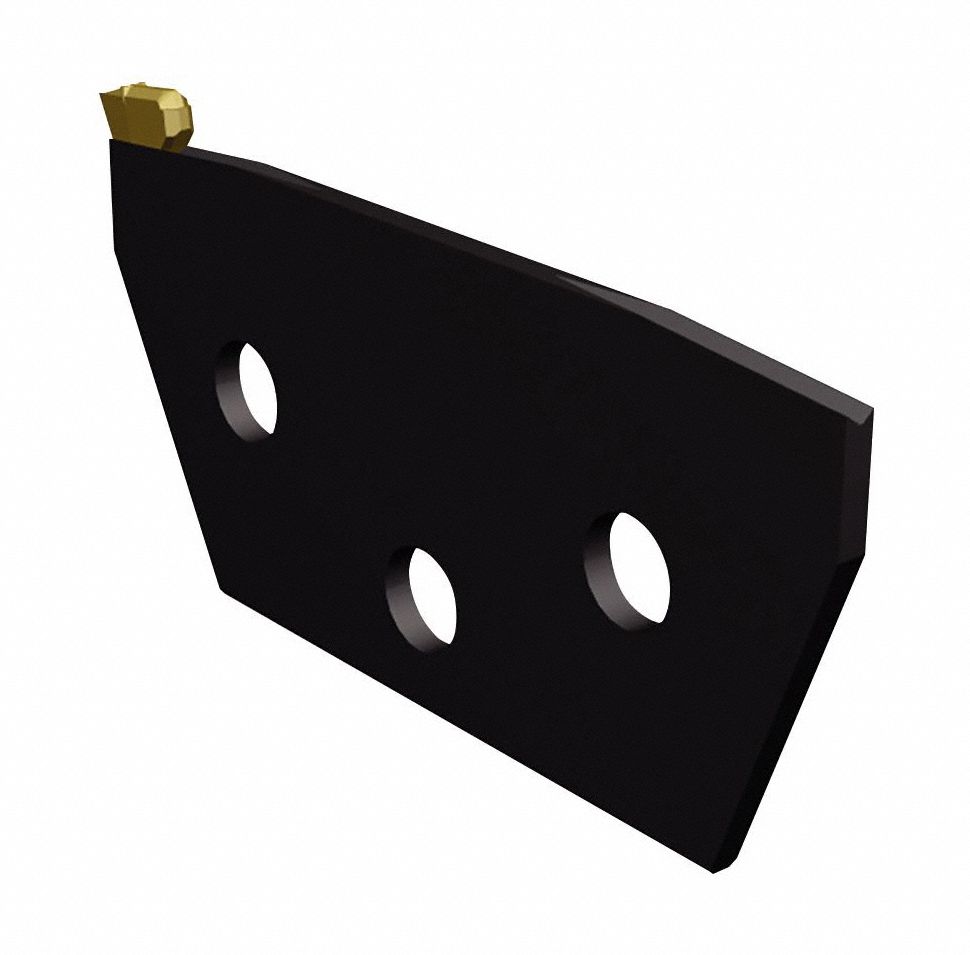 Indexable Parting and Cut-Off Blade: WGCMSU-B Toolholder, Left Hand, 3 in Overall Lg