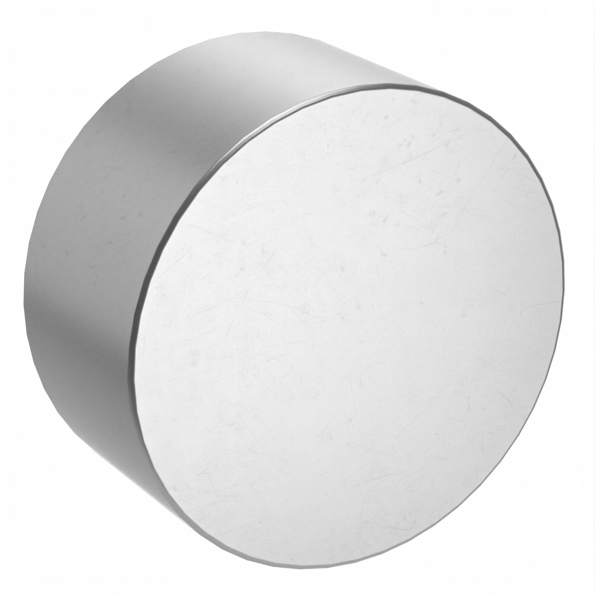 Aluminum Disc: 2024, T351, 4 in Outside Dia, 3 in Overall Lg, 150 BHN Brinell Hardness, Mill