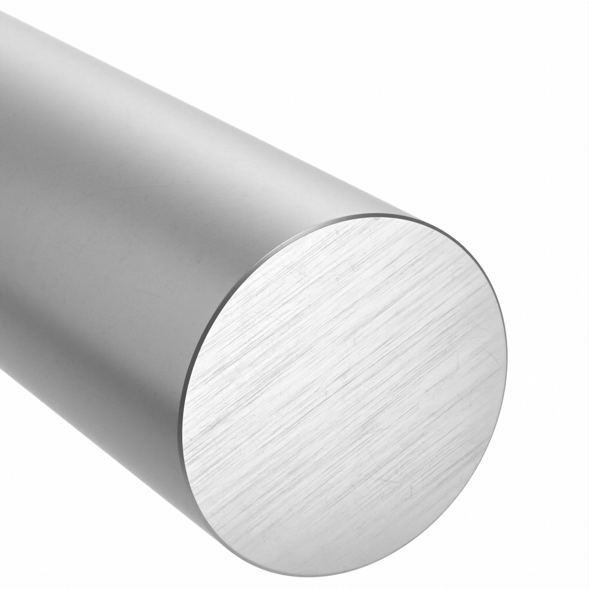 Aluminum Rod 7075: 5 in Outside Dia, 24 in Overall Lg, T7351, 150 Brinell  Hardness, Mill