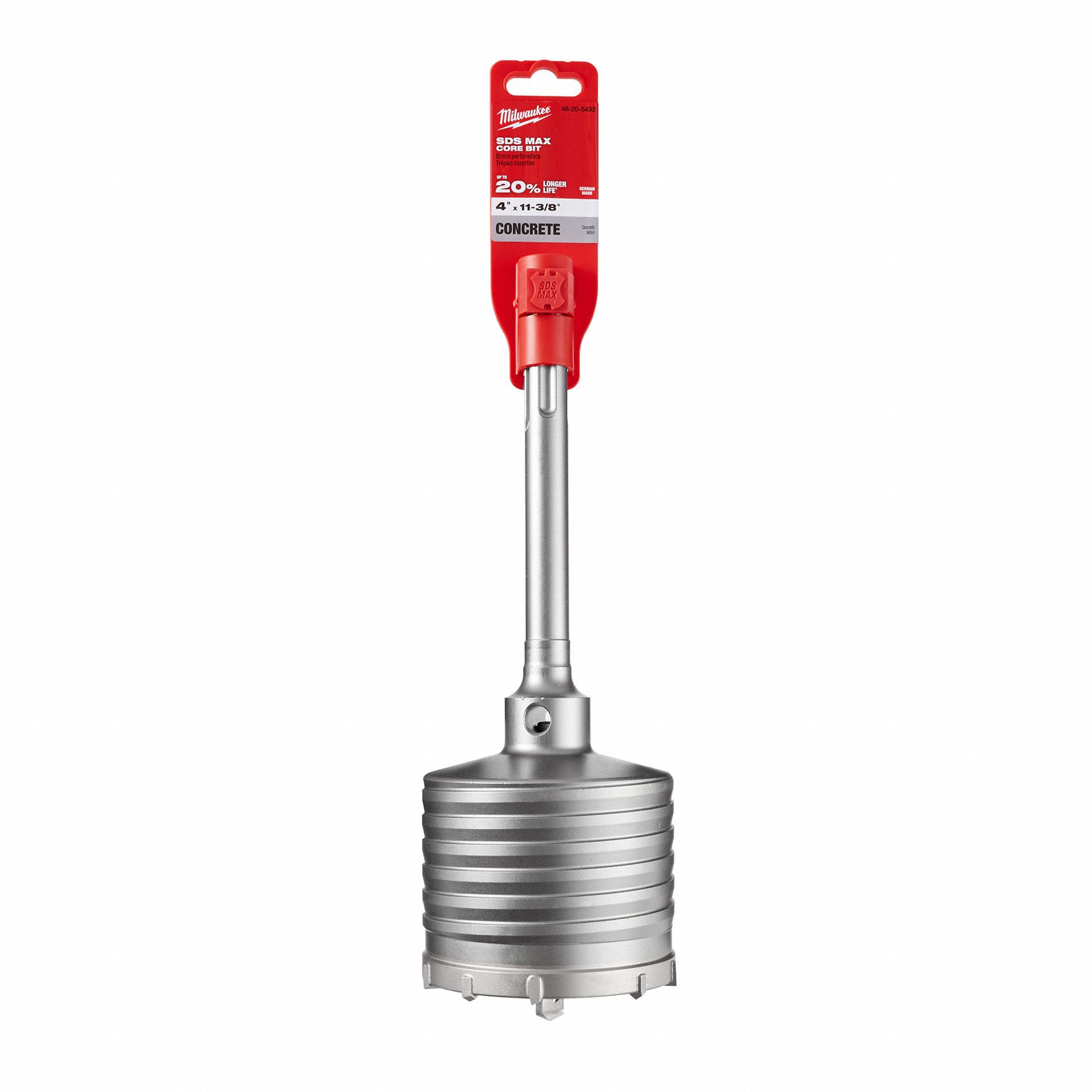 Milwaukee 48-20-3956 SDS-Max Rotary Hammer Bit – 1 Inch X 36 Inch, 4-Cutter Design