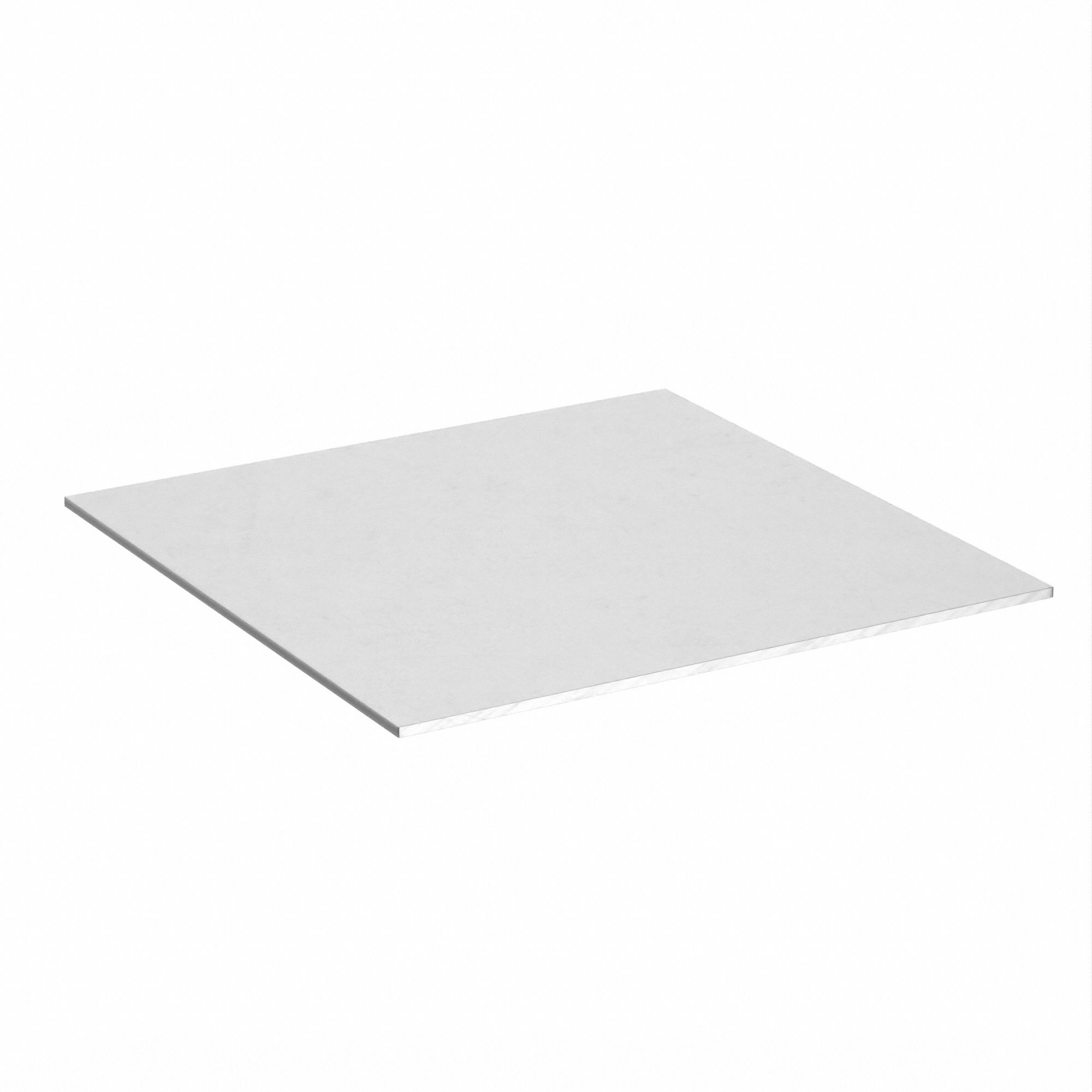 Aluminum Sheet: 5052, H32, 6 in L, 6 in W, 0.032 in T, Mill, 60 BHN Brinell Hardness, ±0.002 in