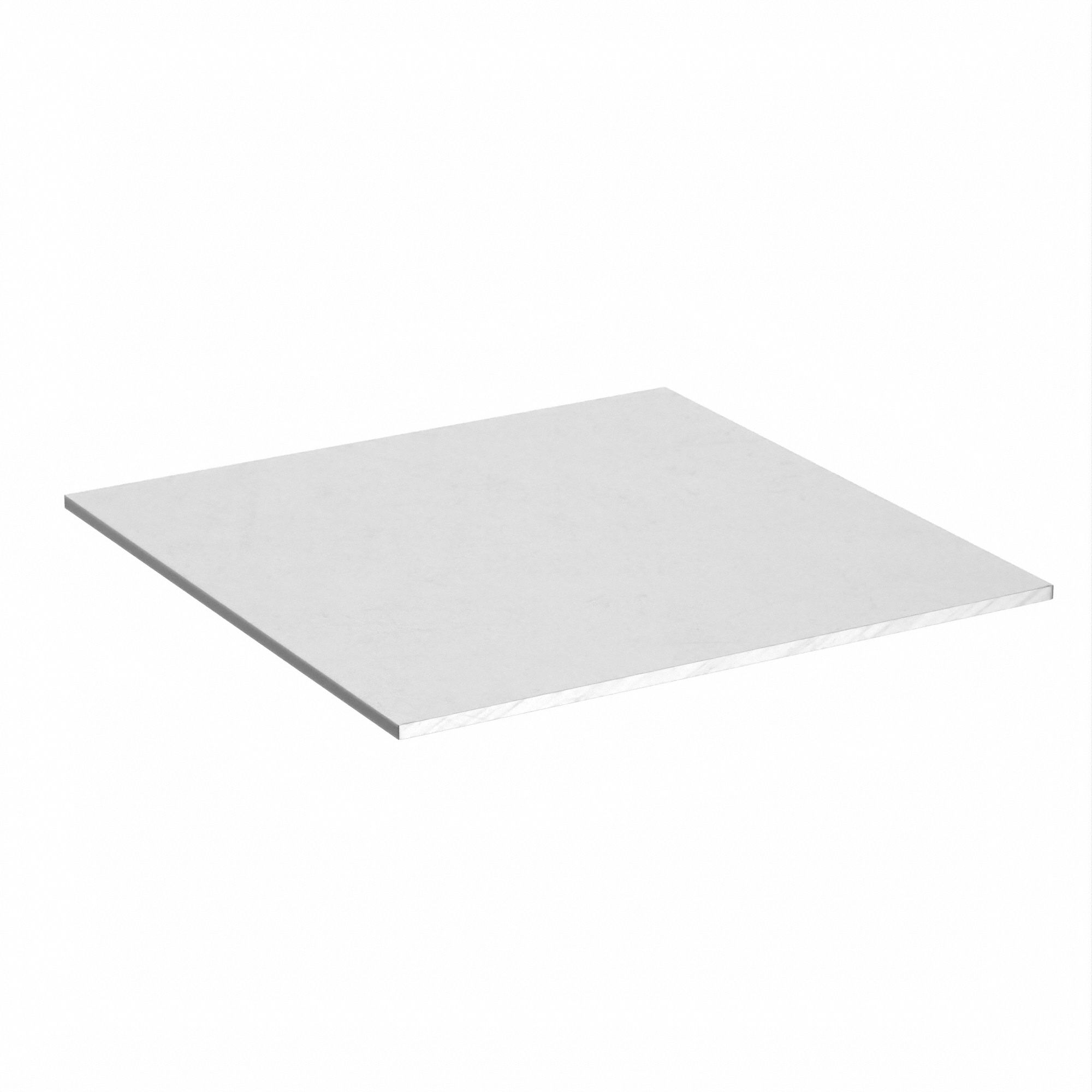 Aluminum Plate: 7075, T651, 6 in L, 6 in W, 0.25 in T, Mill, 150 BHN Brinell Hardness, ±0.012 in