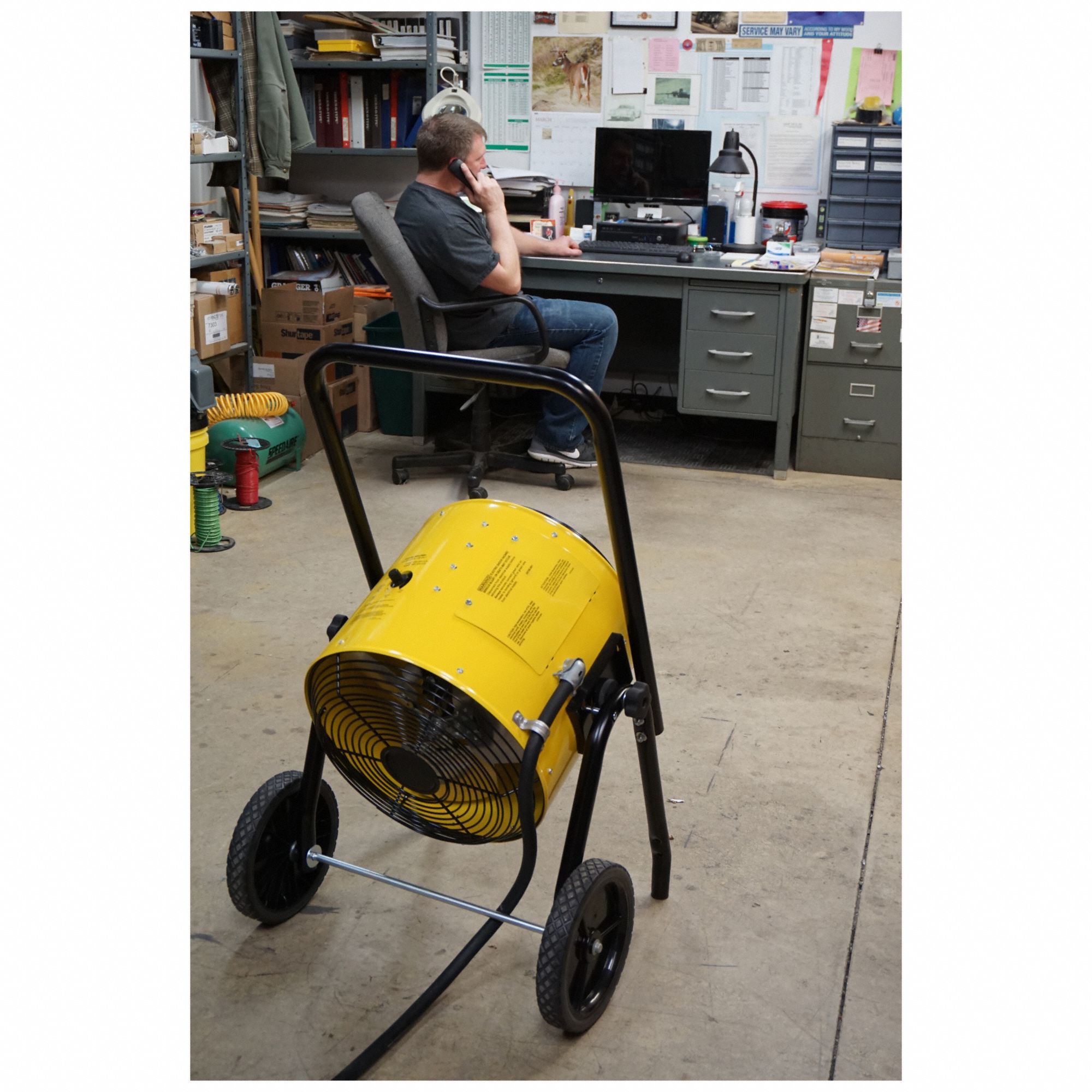 FOSTORIA Fostoria Portable Salamander Heater, FanForced, 15kW, 208V