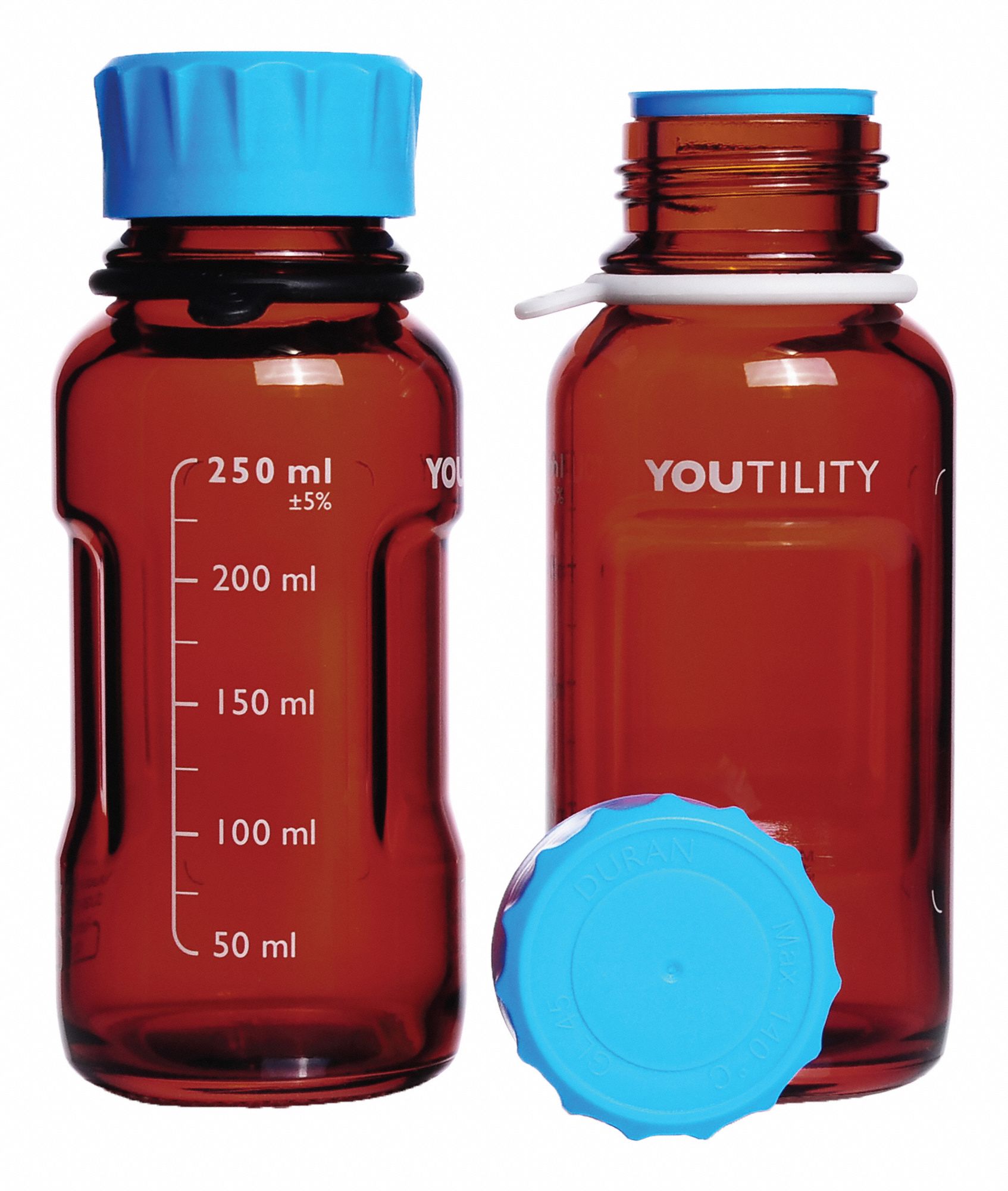 Bottle, 158 mm H, Amber, 66 mm Dia, PK4