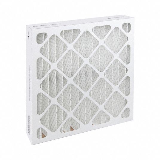 GRAINGER APPROVED Pleated Air Filters 20x20x4, MERV 13, High Capacity