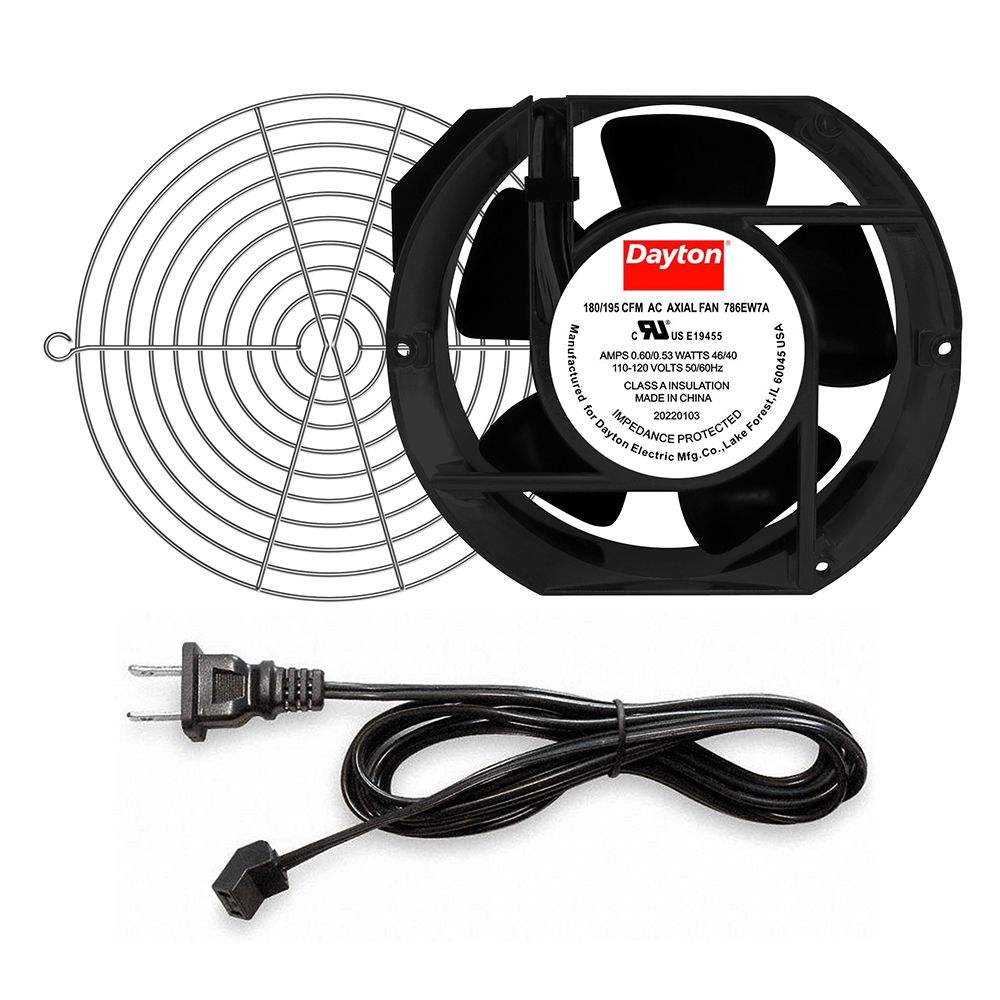 OBLONG AXIAL FAN KIT,6 3/4 IN H