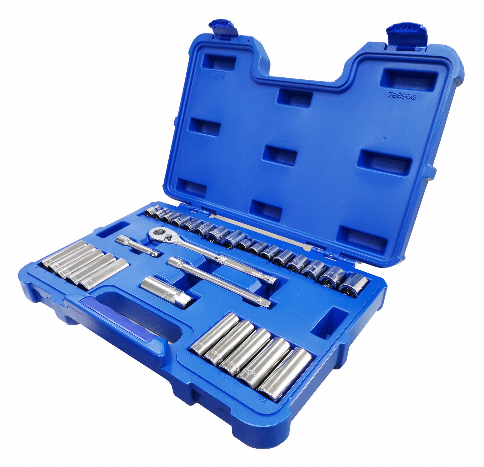 WESTWARD, 3/8 in Drive Size, 30 Pieces, Socket Wrench Set, 30 pc ...