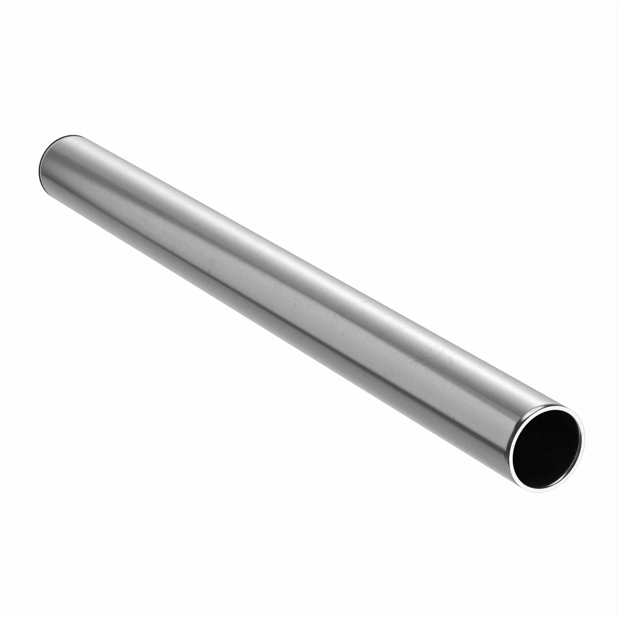 Stainless Steel Round Tube: 304, 1 1/2 in Outside Dia, 6 in Overall Lg, 0.12 in Wall Thick, Welded