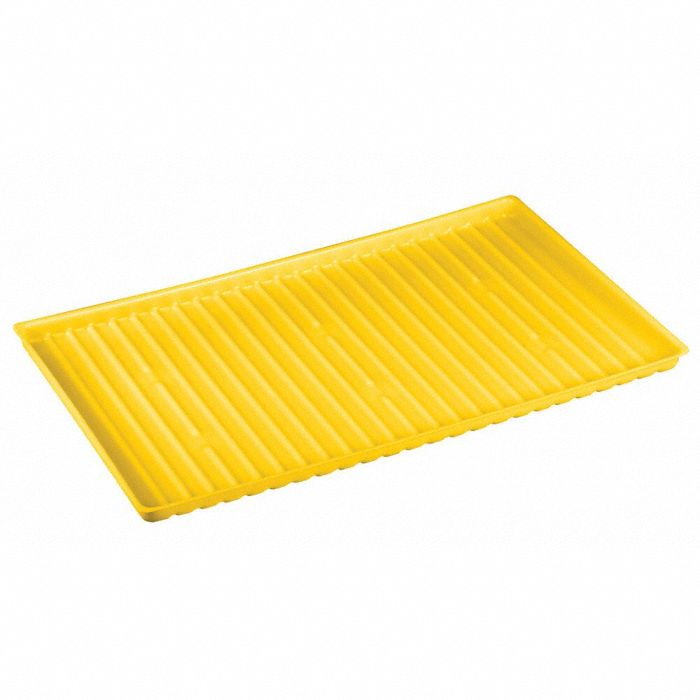 SHELF TRAY, YELLOW, POLYETHYLENE, FOR USE WITH 22 AND 23-GALLON CAPACITY, CABINETS