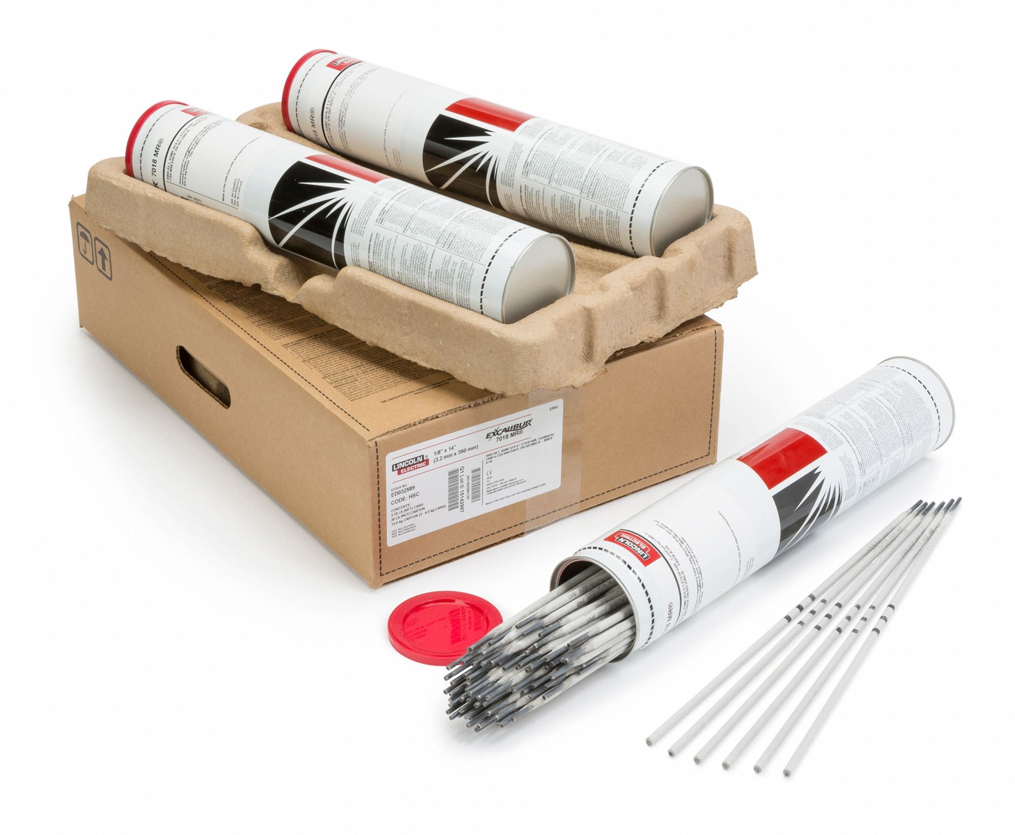 LINCOLN ELECTRIC, LowAlloy Steel, E9018M H4R, Stick Electrodes 786WL7ED032603 Grainger