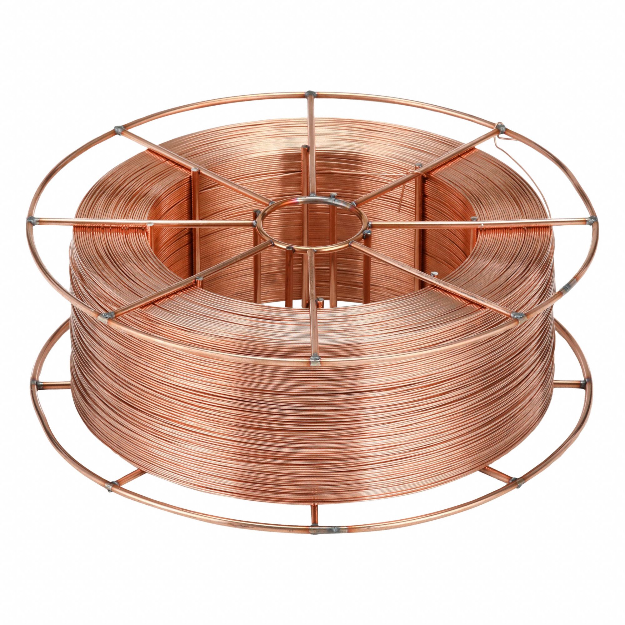 MIG Welding Wire: Carbon Steel, ER70S-3, 0.045 in, 33 lb, Steel Spool