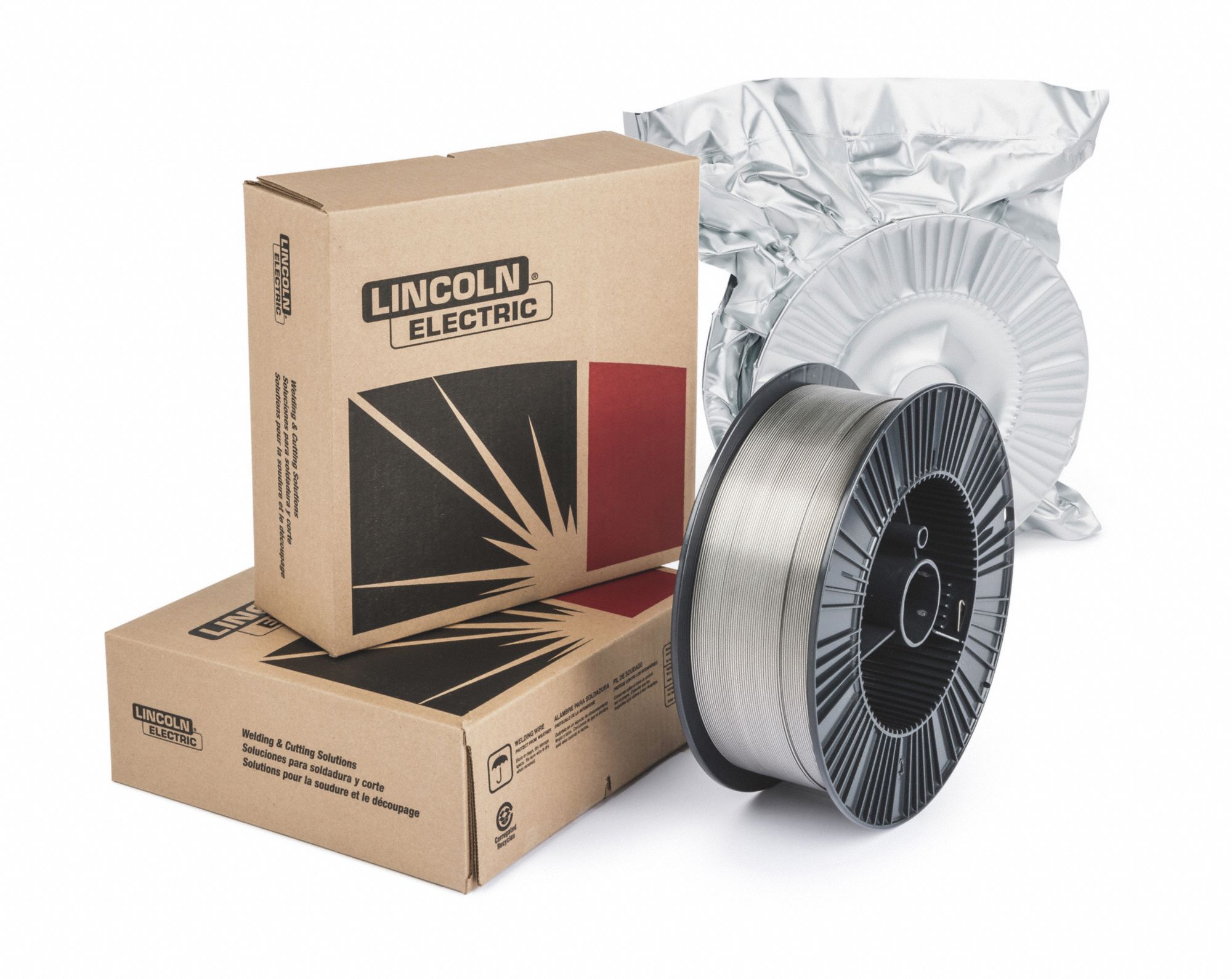 LINCOLN ELECTRIC Flux Cored Welding Wire: Stainless Steel, E309LT1-1/4,  1/16 in, 33 lb