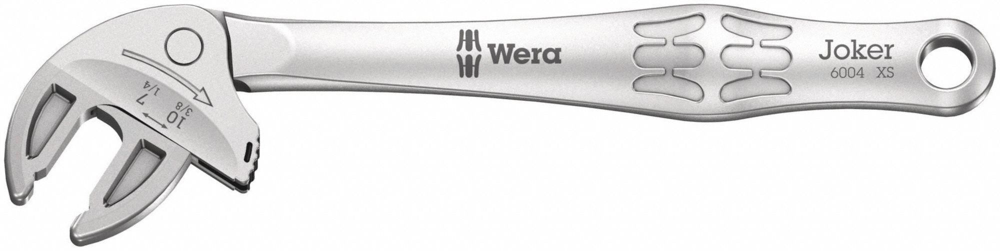 WERA, Steel, Satin Chrome, Adjustable Wrench 786XX405020099001