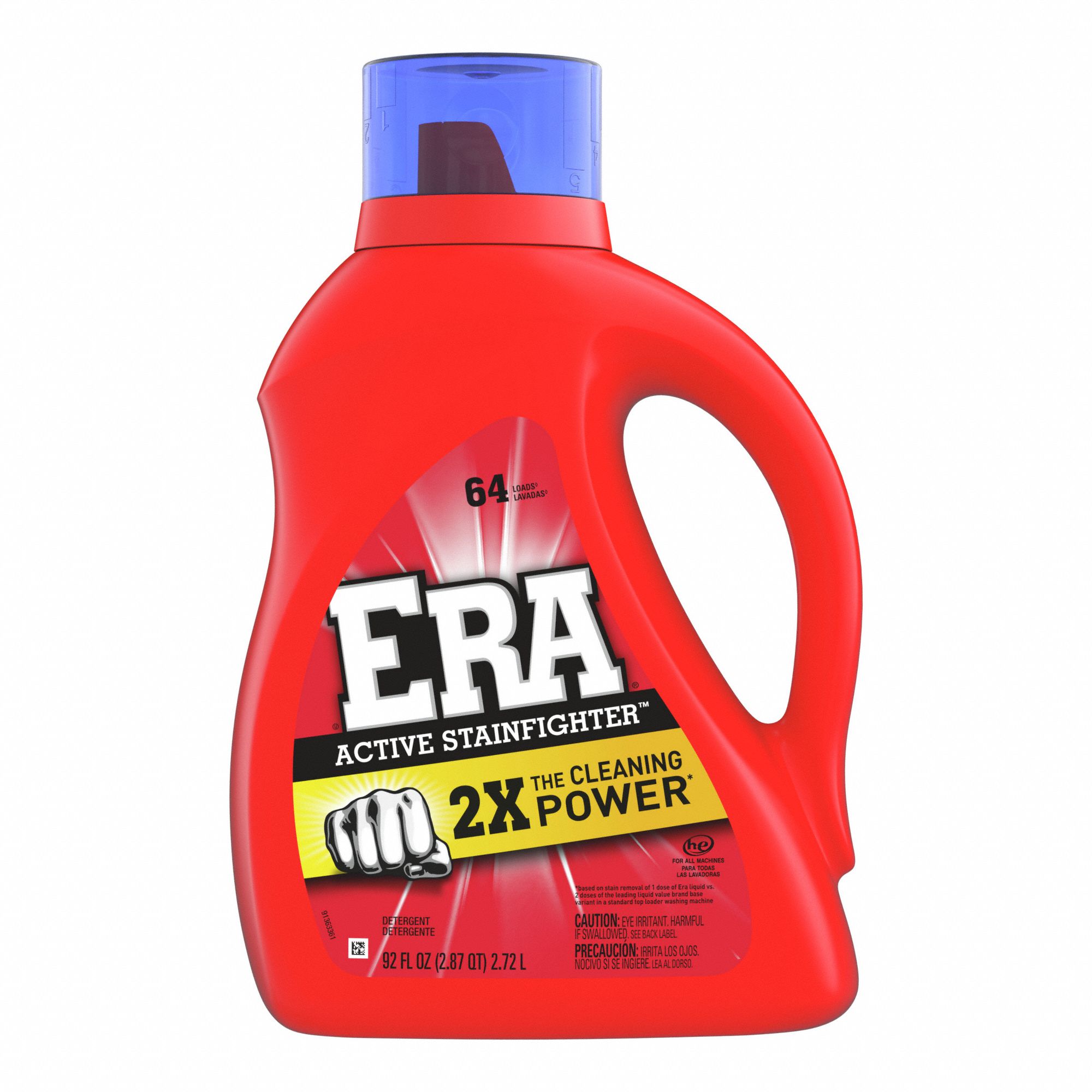 ERA Laundry Detergent High Efficiency HE Jug 92 oz Liquid Floral 4 PK