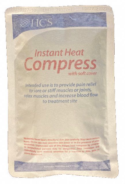 Heat Pack: 9 in Temp Pack Lg, 6 in Temp Pack Wd, HCS1122C, 24 PK
