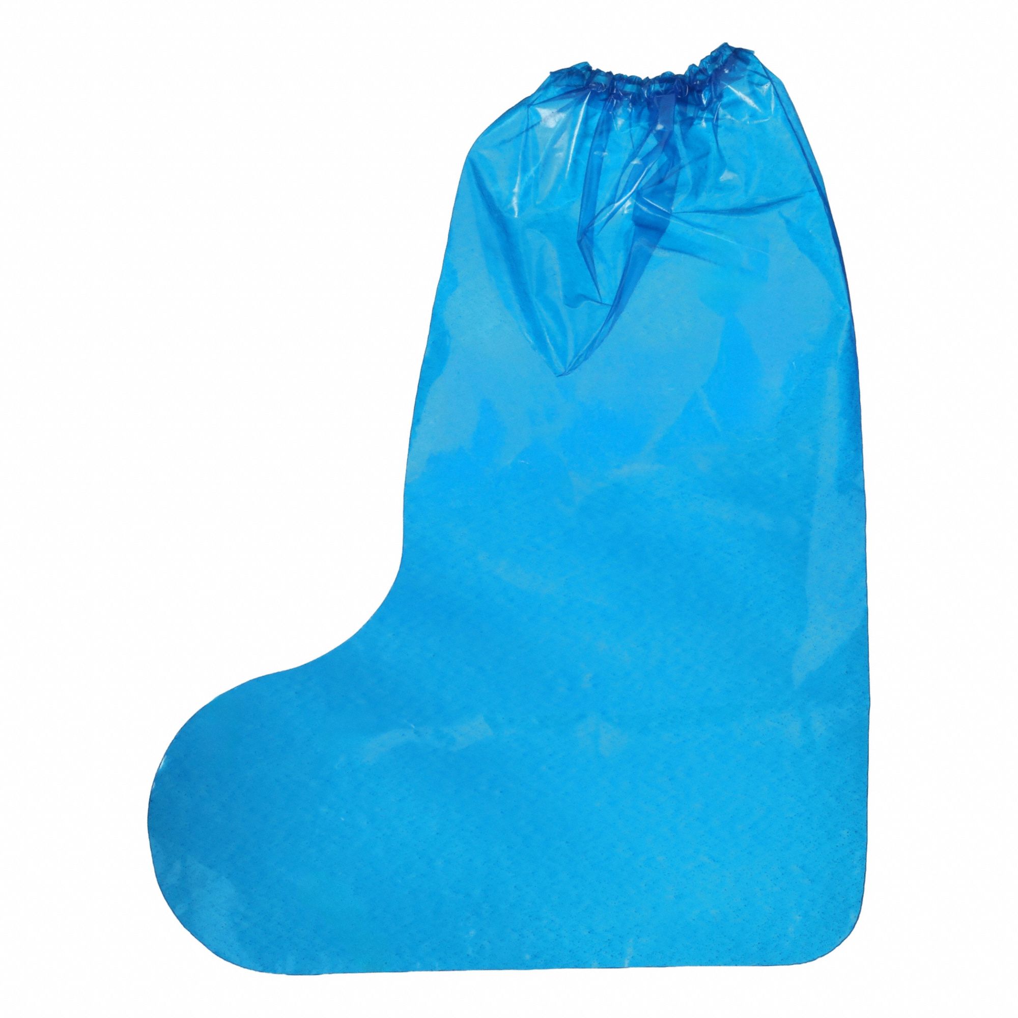 VR Shoe Covers: Polyolefin, Includes Slip Resistant Sole, 22 in Overall Ht, Blue, 100 PK