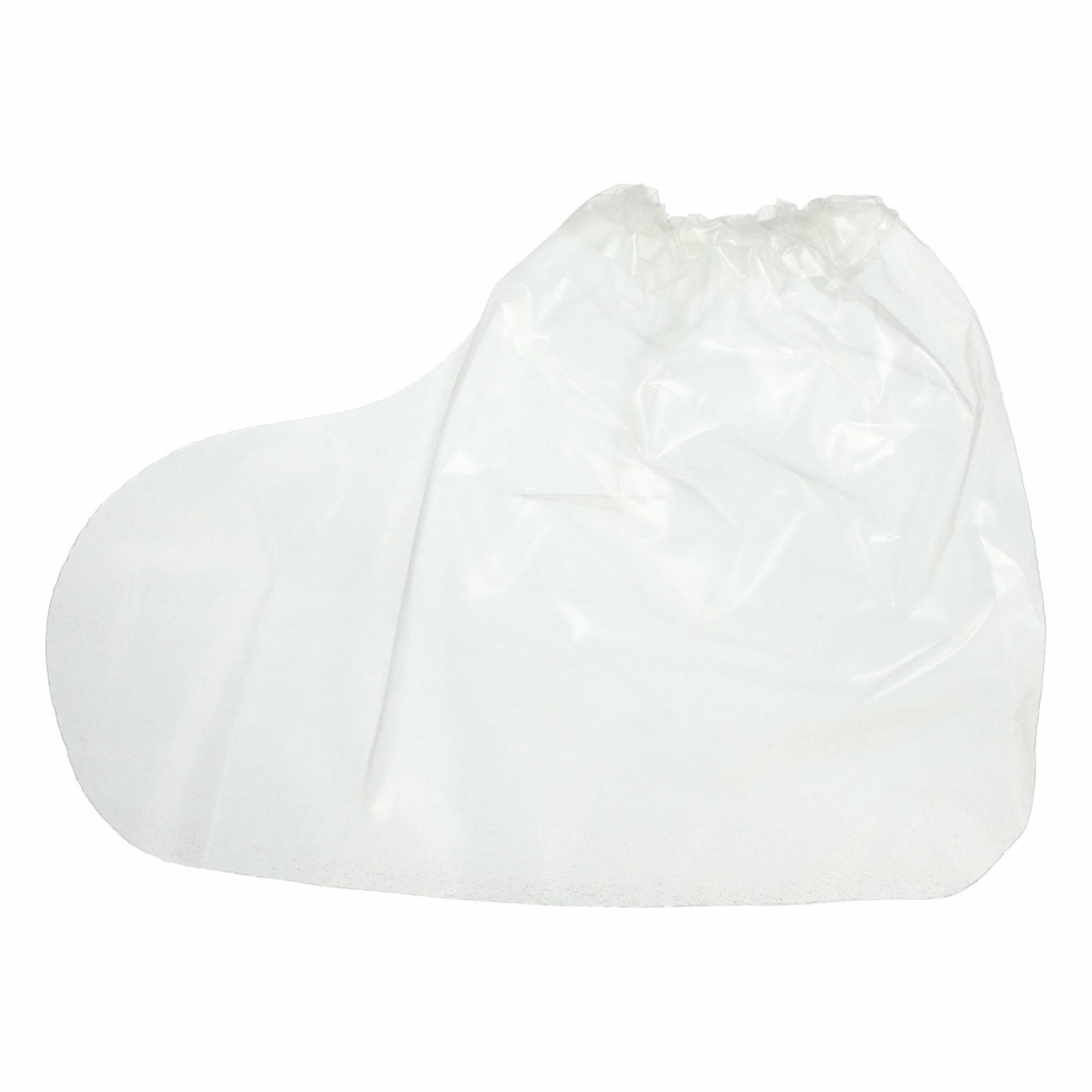 VR Shoe Covers: Polyolefin, Includes Slip Resistant Sole, 12 in Overall Ht, Clear, 200 PK