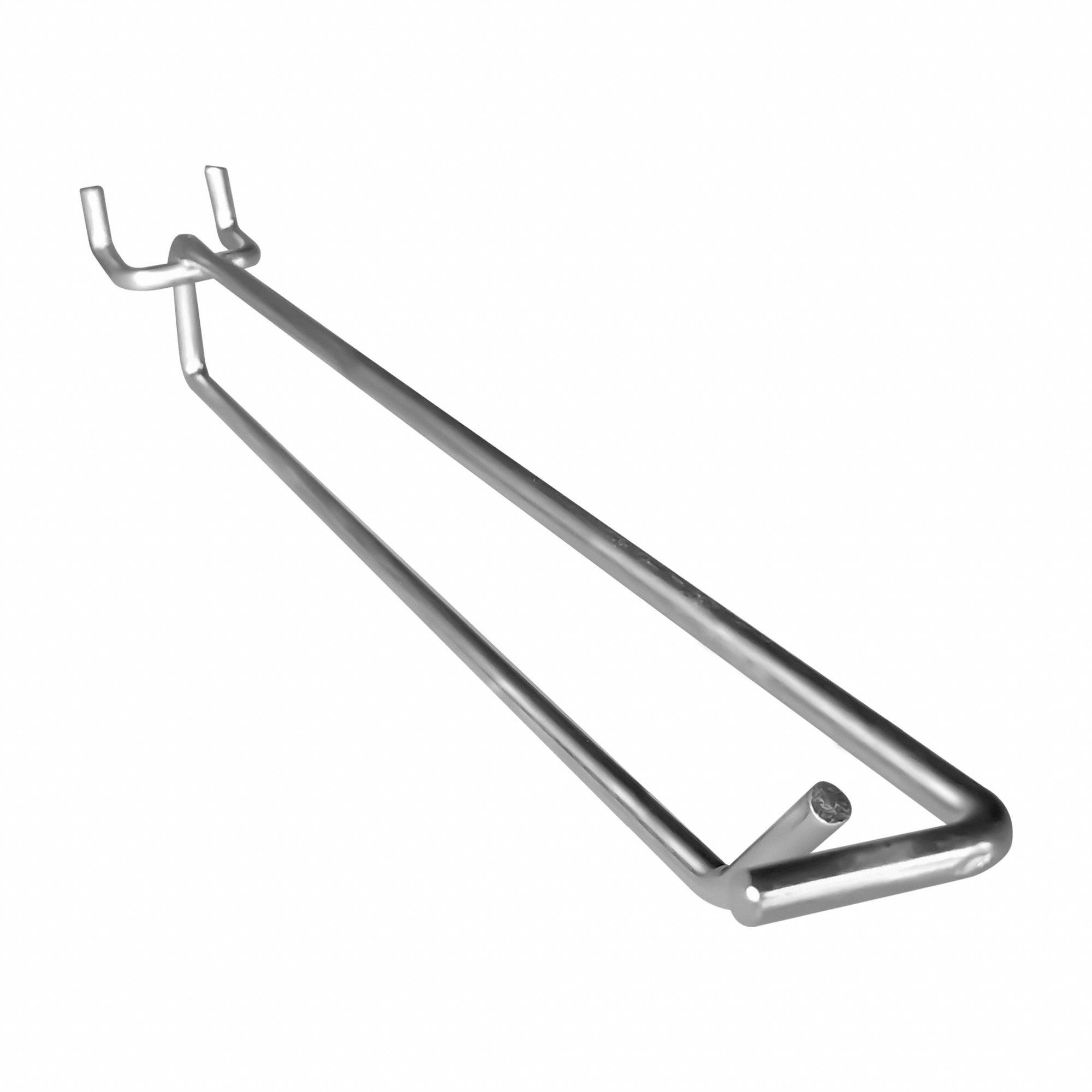 SCANNER HOOK, 10 IN, ¼ IN PEG HOLE, FOR 1 IN PEGBOARD HOLE SPACING, HANGING, 10 PK
