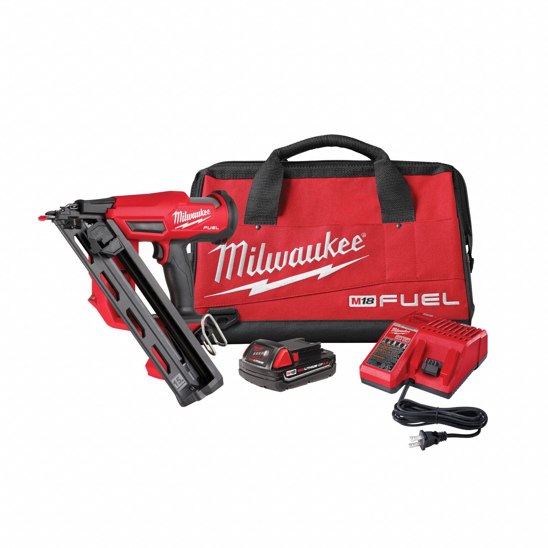 MILWAUKEE, Finish, Sequential, Nail Gun Kit 787D06283921CT Grainger