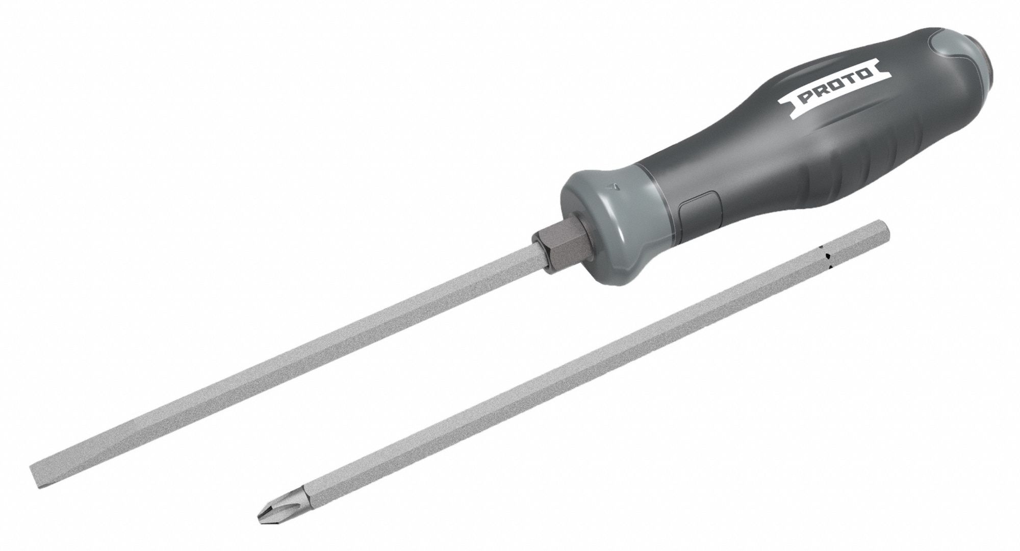 MULTI-BIT SCREWDRIVER, HEX/PHILLIPS/SLOTTED/TORX TIP, 8 TIPS, 7½ IN OVERALL L, TPR GRIP