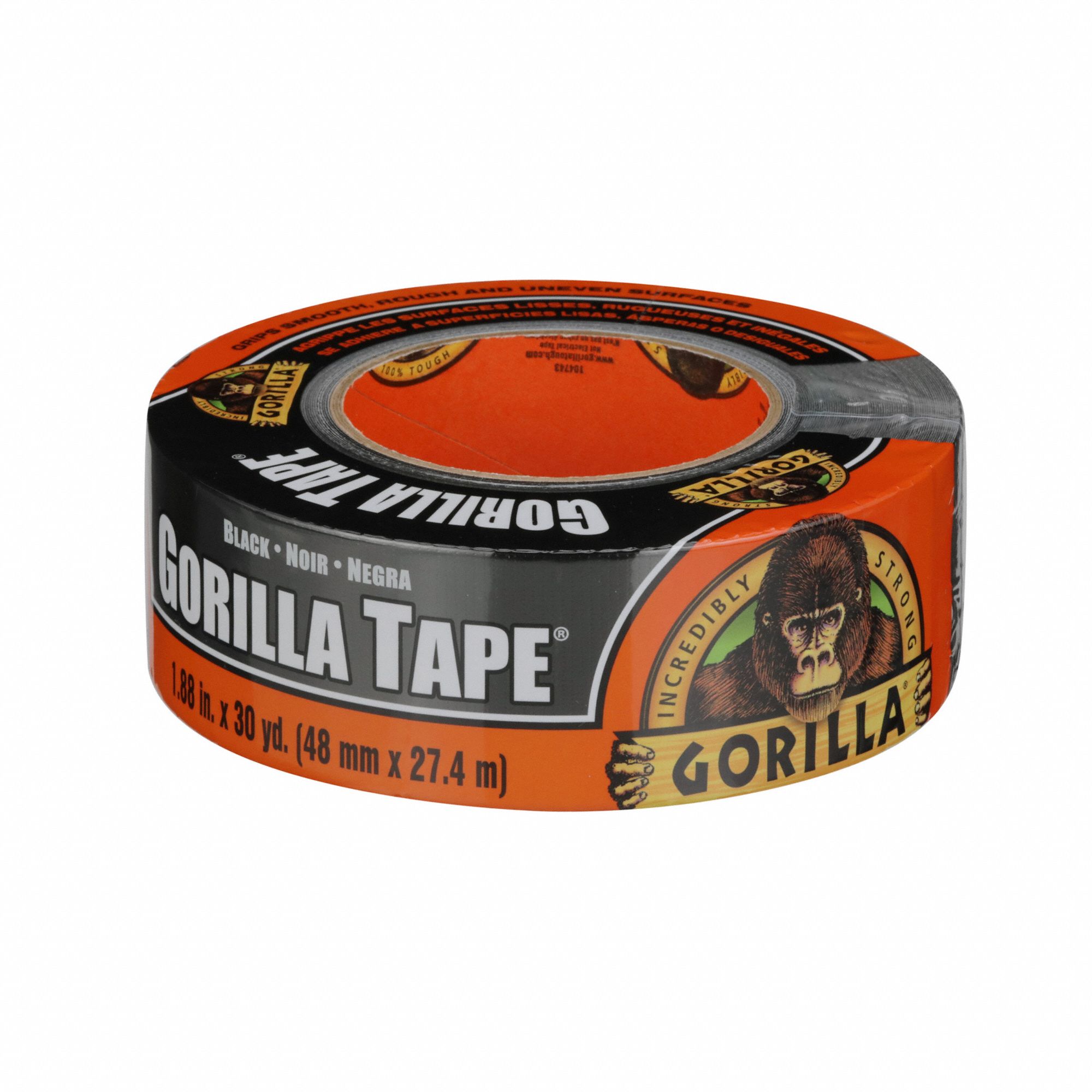 GORILLA TAPE DUCT TAPE, HEAVY DUTY, 1⅞ IN X 30 YARD, BLACK - Duct