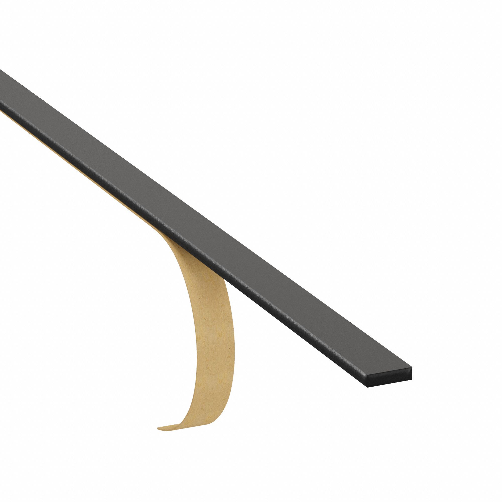 Foam Strip: Military Specification, 3/16 in Thick, 3/4 in x 120 in, Black, Open Cell, -20°F to 160°F