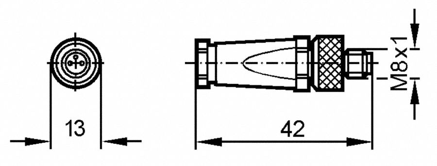 Wireable M8 connector