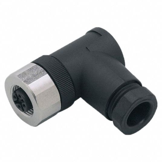 Ifm M12 Circular Connector A Coded M12 Female Thread With 90° Angled Connection 4 Socket 3585