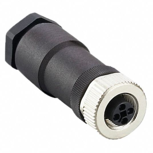 Ifm M12 Circular Connector A Coded M12 Female Thread With Straight Connection 8 Socket 0227