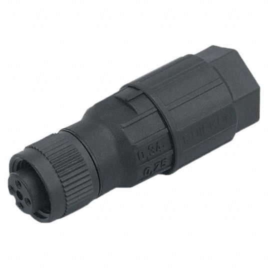 Ifm M12 Circular Connector A Coded M12 Female Thread With Straight Connection 4 Socket 4120