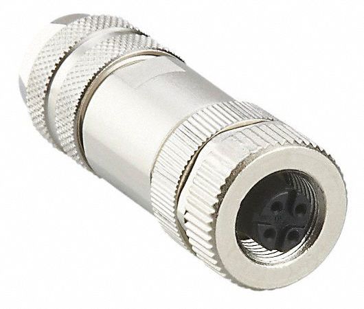 IFM, B Coded, 4 Socket, M12 Circular Connector - 787GL0|E12356 - Grainger