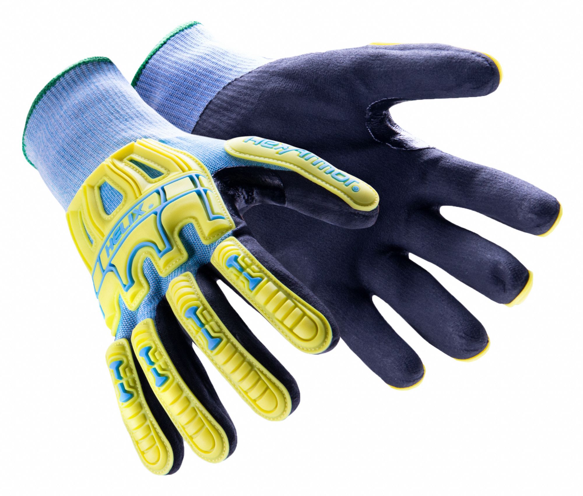 KNIT GLOVES, M (8), ANSI CUT LEVEL A5, ANSI IMPACT LEVEL 2, DIPPED PALM, NITRILE