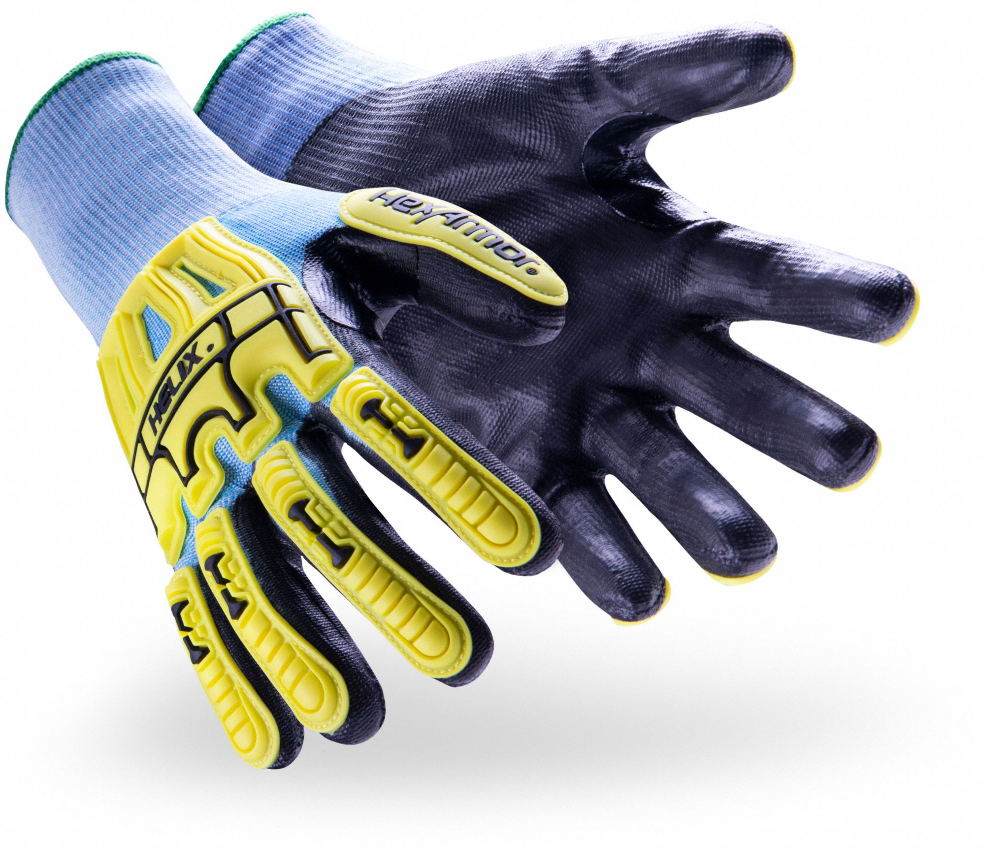 GANTS EN TRICOT, G(9), RÉSISTANCE AUX COUPURES NIVEAU A5 ANSI, À L'IMPACT NIVEAU 2 ANSI, PAUME TREMPÉE, SABLÉ