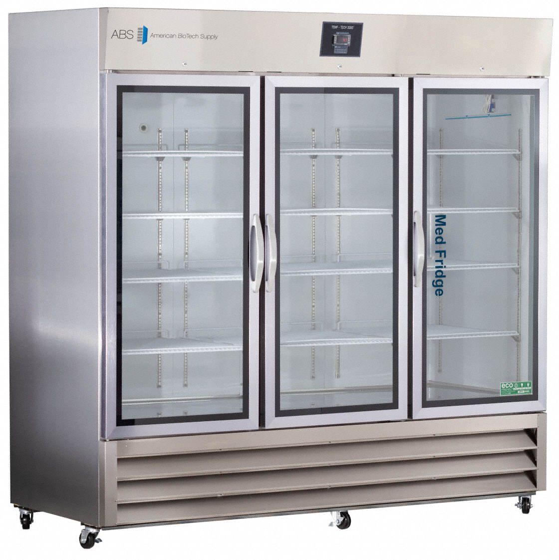 Refrigerator: 72 cu ft, Upright, 2°C to 7°C, 35 3/4 in Overall Dp, 3 Doors