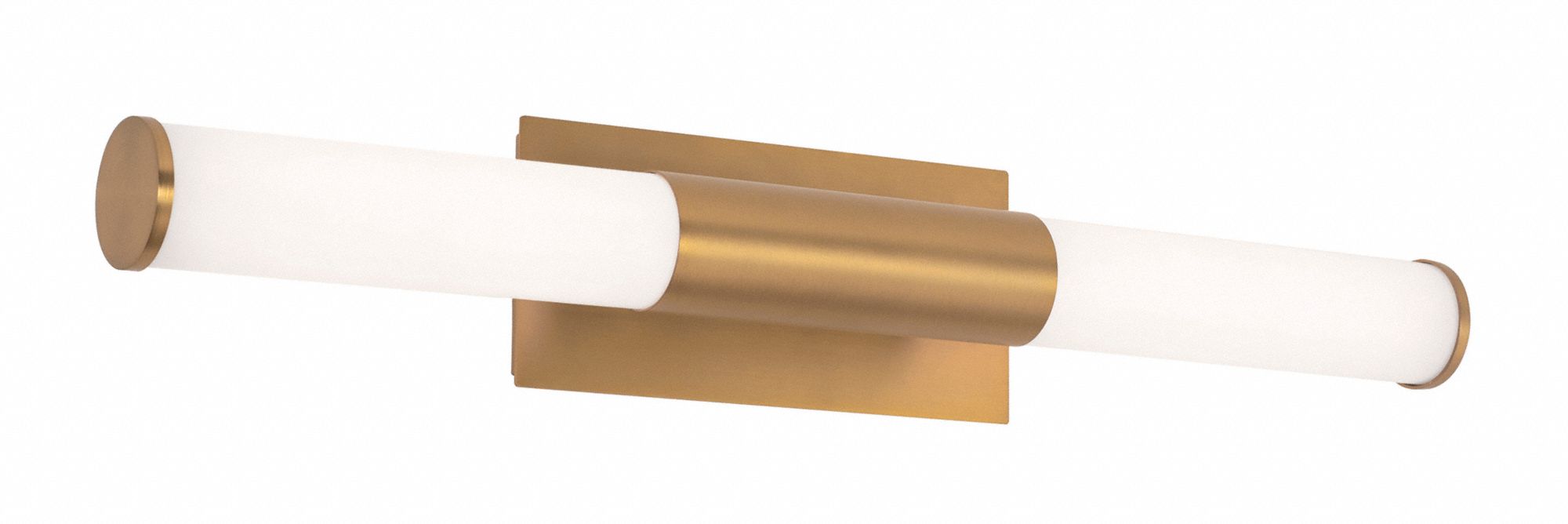 Dax 27" LED Vanity: Satin Brass, 2, 200 lm_3, 300 lm, 3000K, 27 W, 120V AC, Dimmable, 27 1/8 in Lg