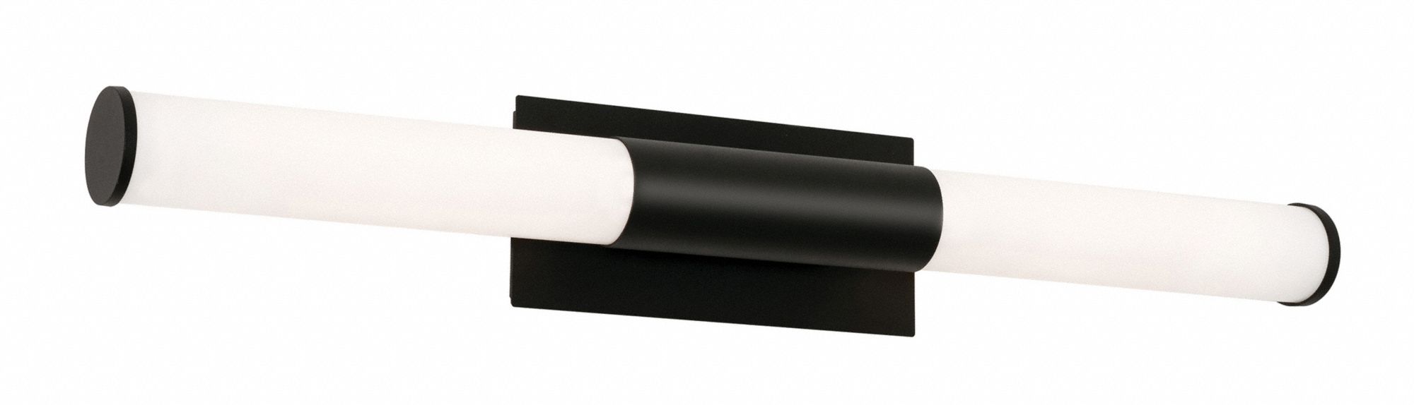 Dax 36" LED Vanity: Black, 2, 900 lm_3, 800 lm, 3000K, 35 W, 120V AC, Dimmable, 36 1/4 in Lg, 4 in Wd