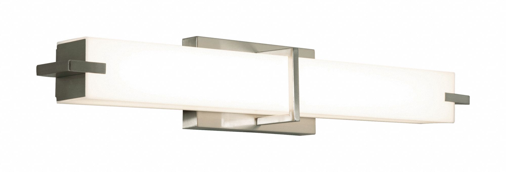 Miller 25" LED Vanity: Satin Nickel, 1, 580 lm_1, 700 lm, 3000K/3500K/4000K, 17 W, 120V AC, Dimmable