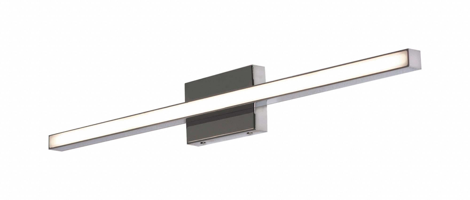 Barlow 18" LED Vanity: Satin Nickel, 1, 037 lm_1, 800 lm, 3000K, 20 W, 120V AC, Dimmable, 18 in Lg
