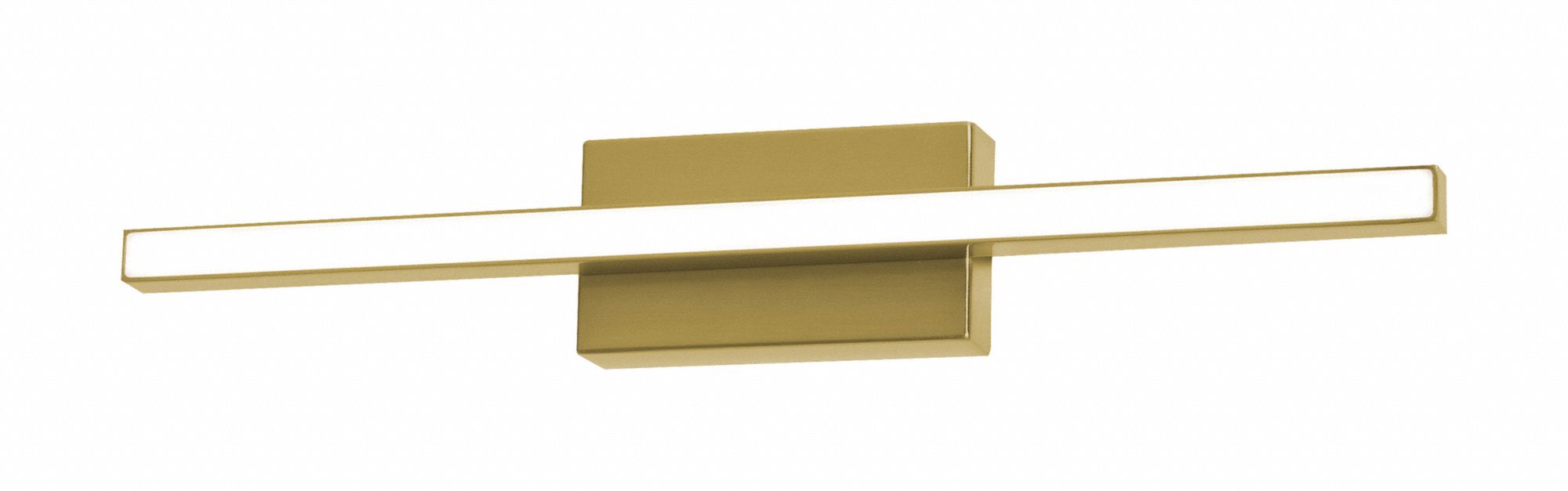 Barlow 18" LED Vanity: Satin Brass, 1, 037 lm_1, 800 lm, 3000K, 20 W, 120V AC, Dimmable, 18 in Lg