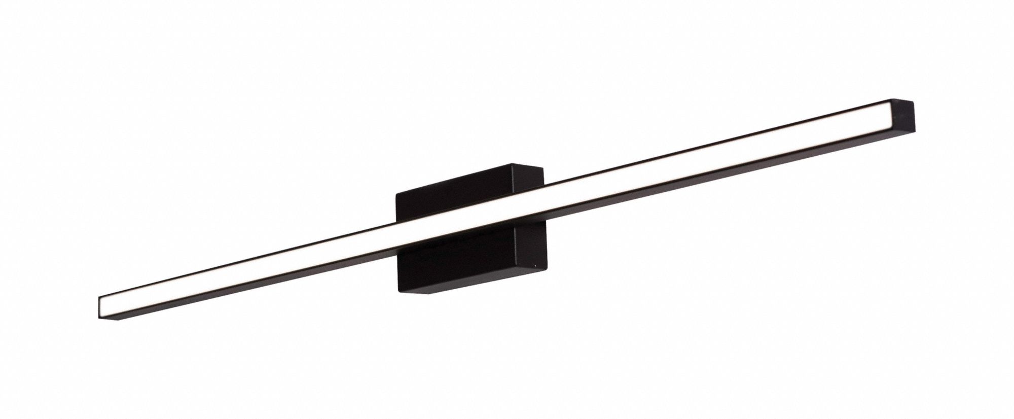 Barlow 24" LED Vanity: Black, 1, 125 lm_2, 600 lm, 3000K, 22 W, 120V AC, Dimmable, 24 in Lg, 3 in Ht