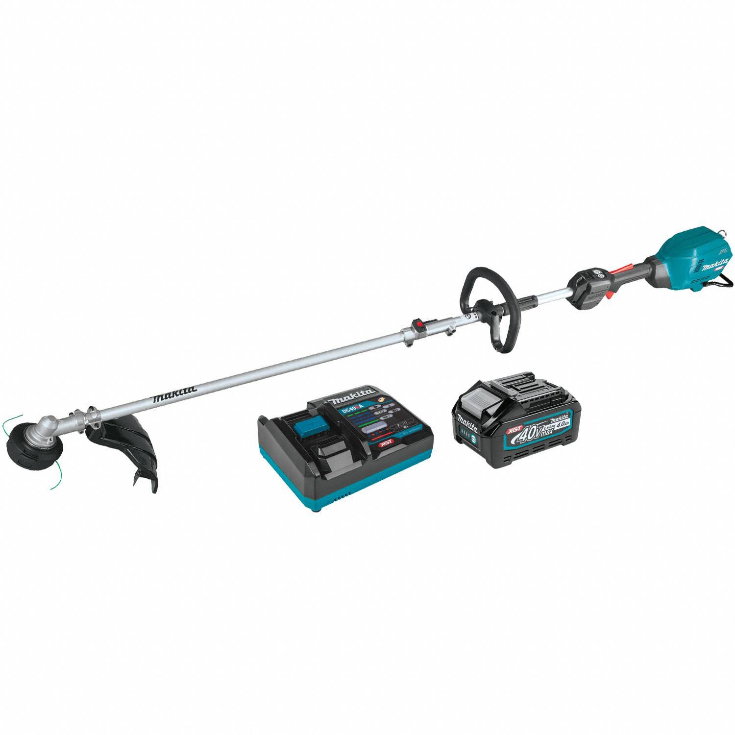 MAKITA, 17 in Cutting Wd, Straight Shaft, BatteryPowered String