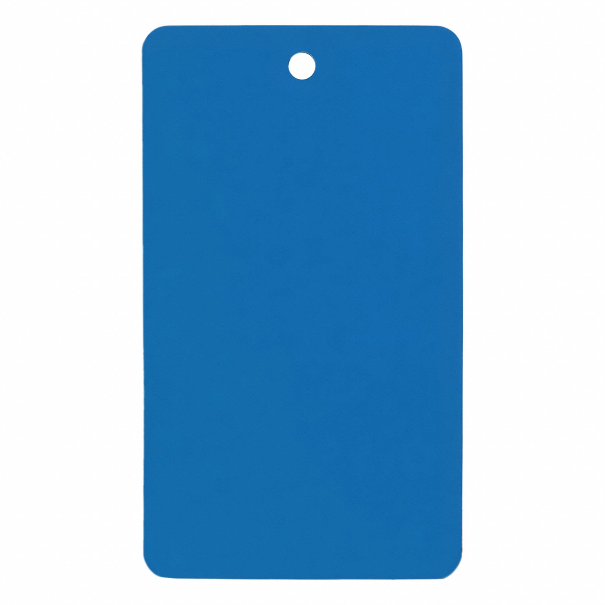 Tag: 3 in Wd, 5 in Ht, Blue, Rectangle, Not Laminated, Indoor/Outdoor, UNSPSC, Blue, 25 PK